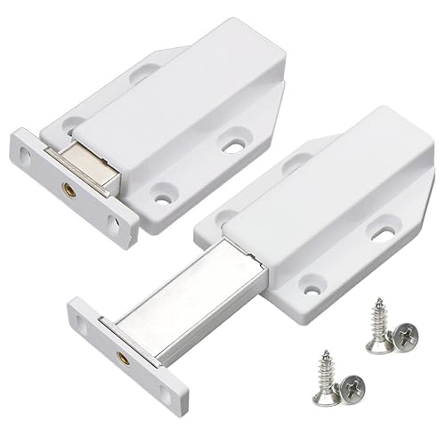 HASTHIP 2Pcs Latch Lock for Door, Magnetic Push Latch Heavy Duty Push to Open Cabinet Hardware Magnetic Touch Latches for Large Door Push Release Latch Kitchen Drawer (Black) HASTHIP 2Pcs Latch Lock for Door, Magnetic Push Latch Heavy Duty Push to Open Cabinet Hardware Magnetic Touch Latches for Large Door Push Release Latch Kitchen Drawer (Black)